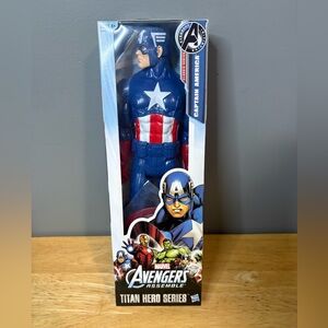 Marvel Avengers Assemble Titan Hero Series Captain America Action Figure NEW